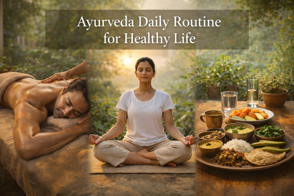 Ayurveda Daily Routine for Healthy Life in India