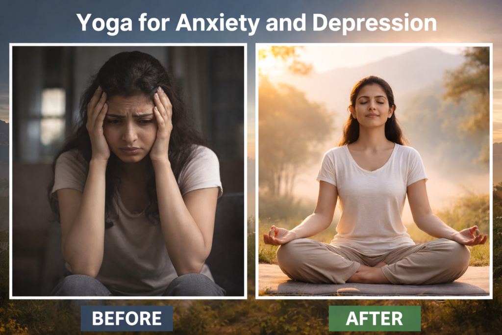 Yoga for Anxiety and Depression Naturally -